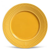 Prato Raso Cerâmica Roma Amarelo Mostarda - 26 cm - Ela Decora